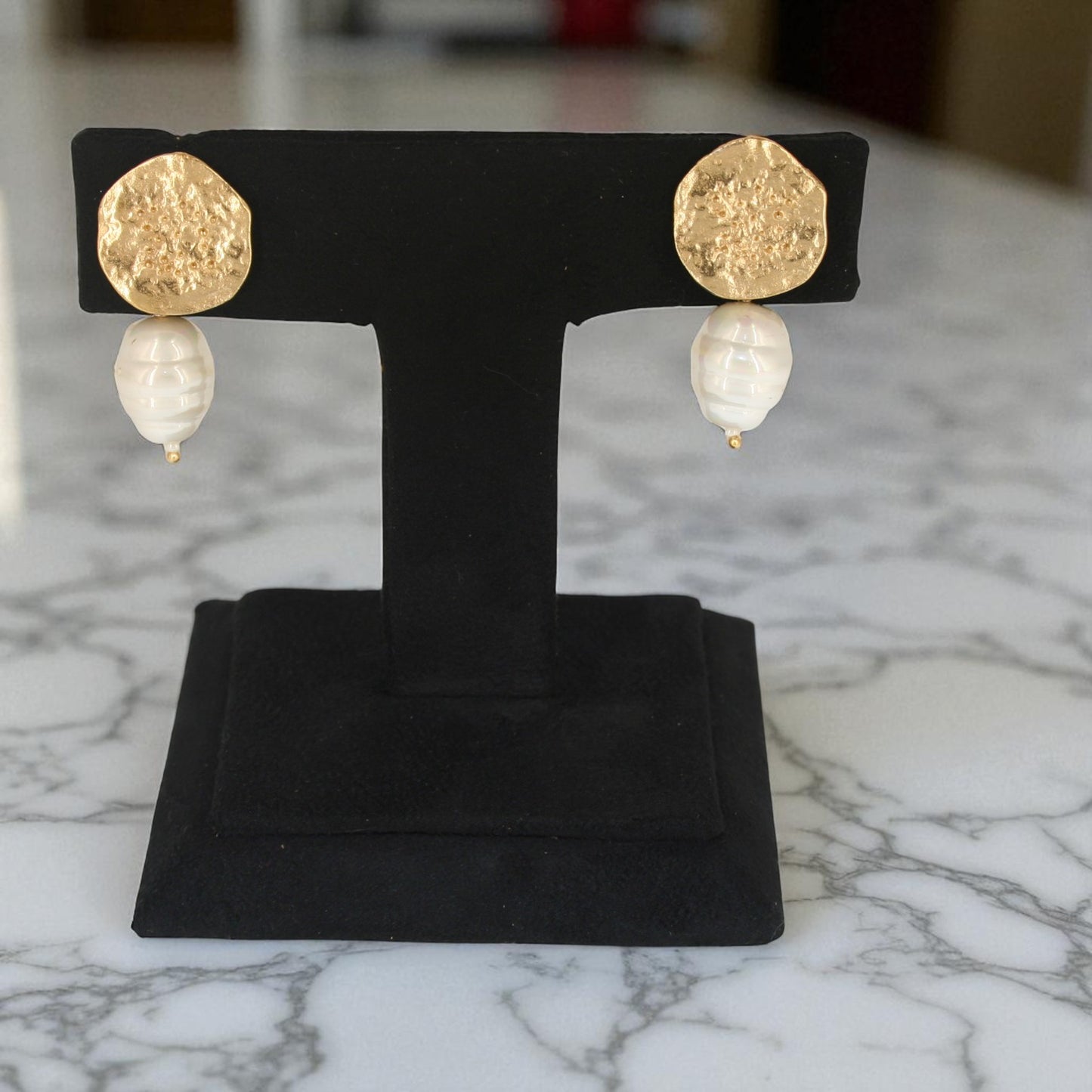 Handmade Pearl Drop Earrings