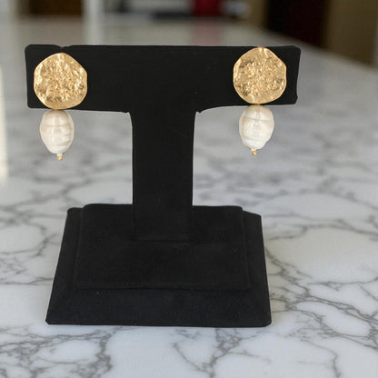 Handmade Pearl Drop Earrings