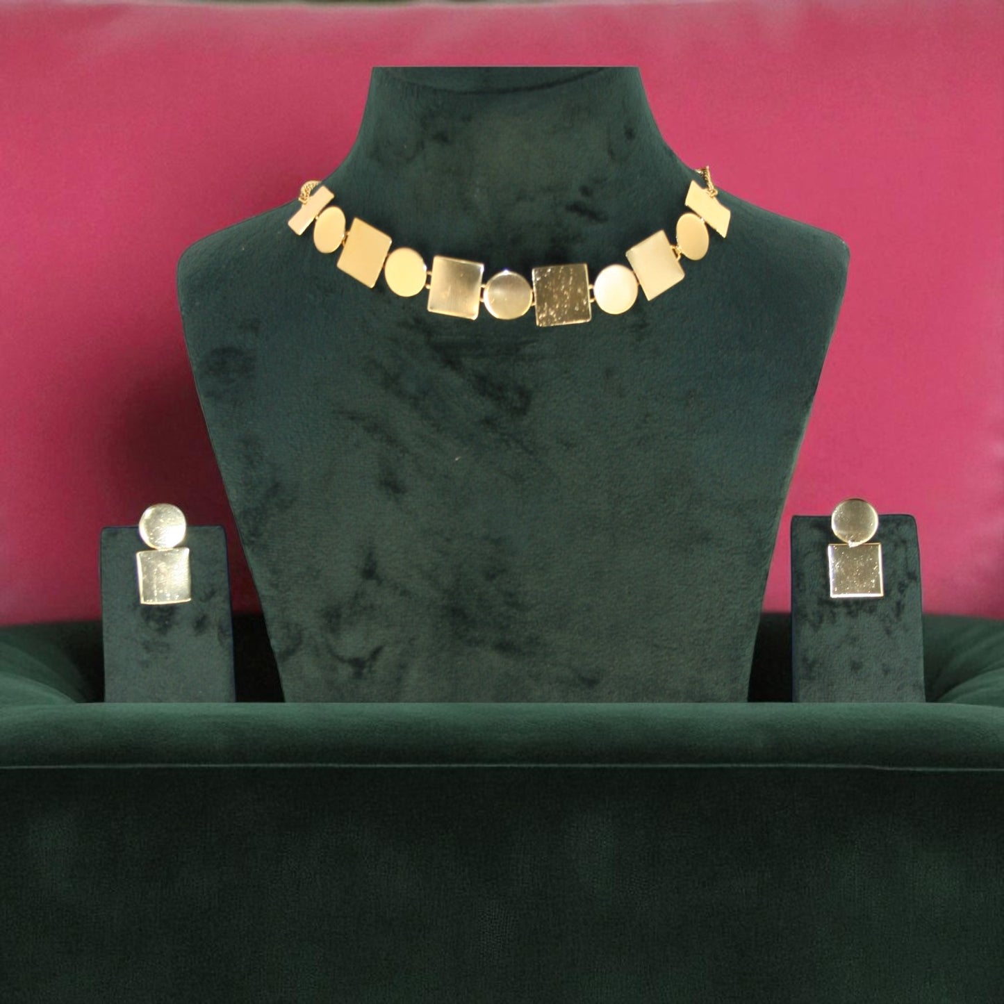 Handmade Gold Colour Toned Necklace