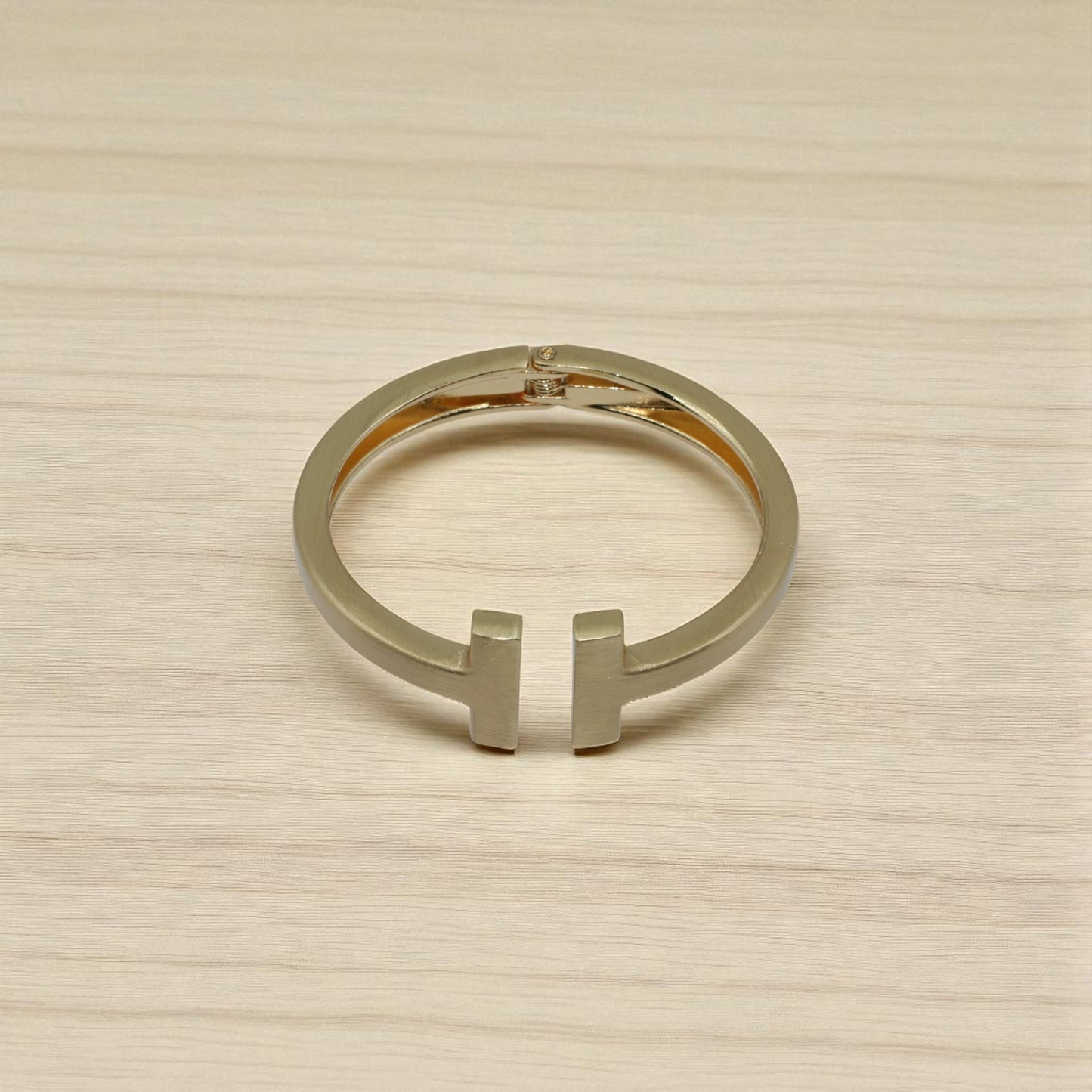 Traditional Gold-Plated Dome-Shaped Bracelet