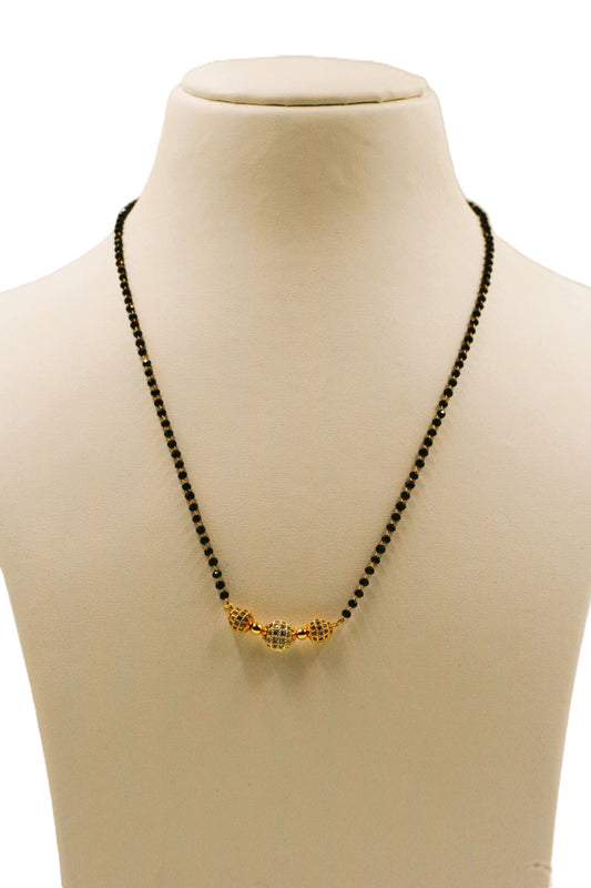 Glistening Gold Orb Mangalsutra – Modern Minimalist Series